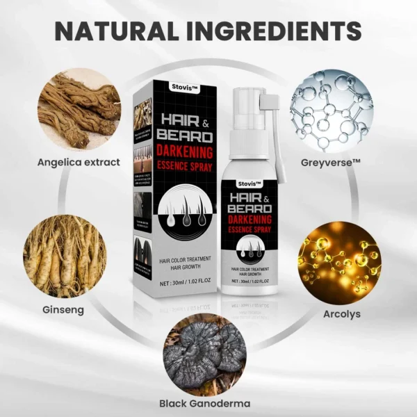 Stovis™ Beard & Hair Darkening Essence Spray