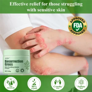 AQA™ Resurrection Grass Skin Soothing Herbal Cream