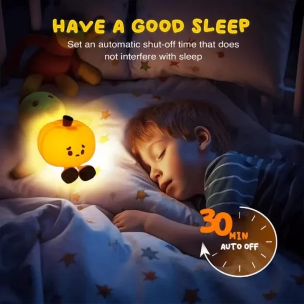 Cute Silicone Pumpkin Night Light