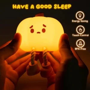 Cute Silicone Pumpkin Night Light
