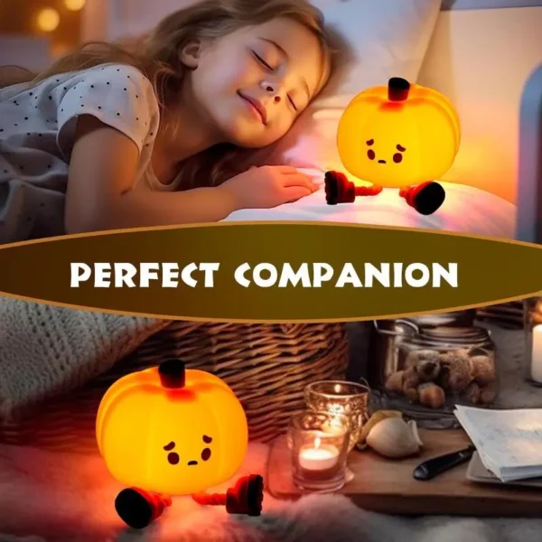 Cute Silicone Pumpkin Night Light