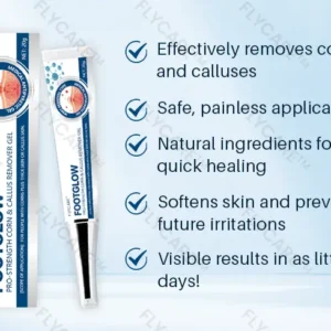 FLYCARE™ FootGlow Pro-Strength Corn & Callus Remover Gel