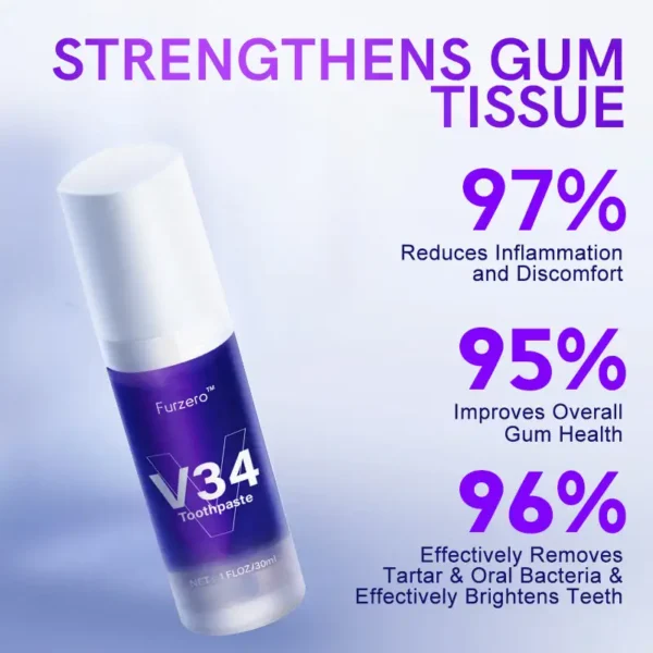 Furzero™ V34 Purple Teeth Whitening Toothpaste