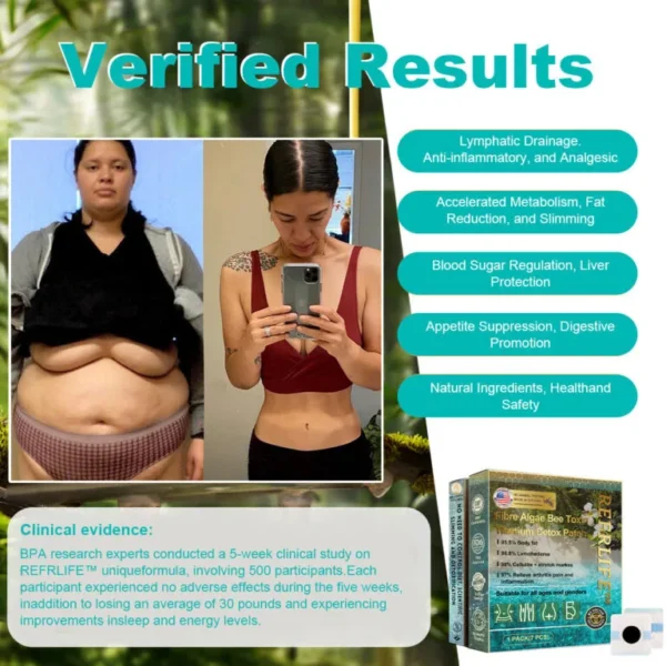 REFRLIFE™ Bee Venom Titanium Seaweed Fiber Lymphatic Detoxification Patch - Image 5