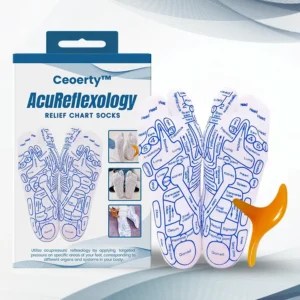 FLYCARE™ AcuReflexology Relief Chart Socks