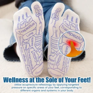 FLYCARE™ AcuReflexology Relief Chart Socks
