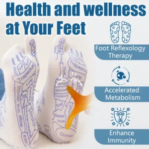 FLYCARE™ AcuReflexology Relief Chart Socks