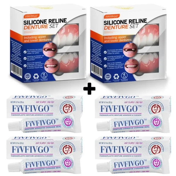Fivfivgo™ Silikon-Reline-Zahnersatz-Set