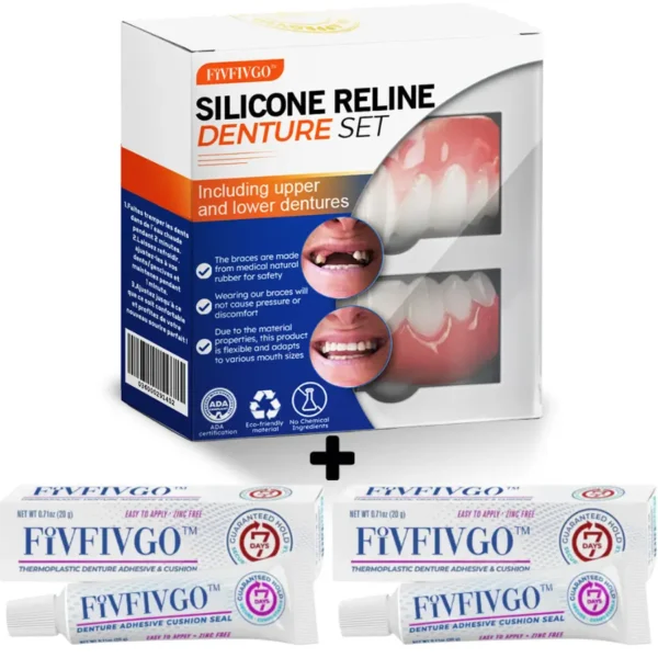 Fivfivgo™ Silikon-Reline-Zahnersatz-Set