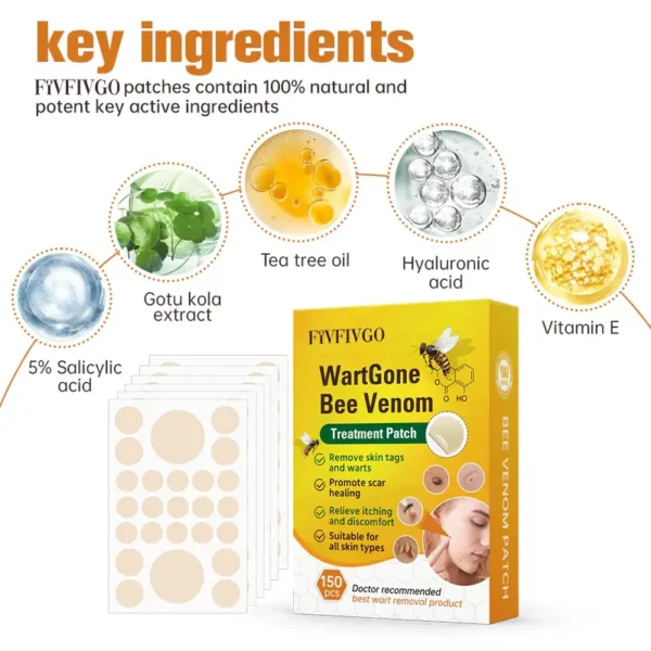 Fivfivgo™ WartGone Bee Venom Treatment Patch - Image 9