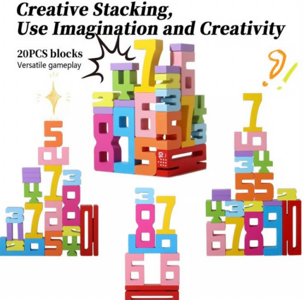 Wooden Number Building Block