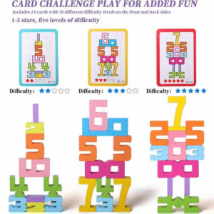 Wooden Number Building Block