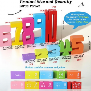 Wooden Number Building Block