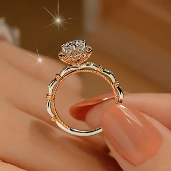 HOOMWELL™ Rose Moissanite Ring