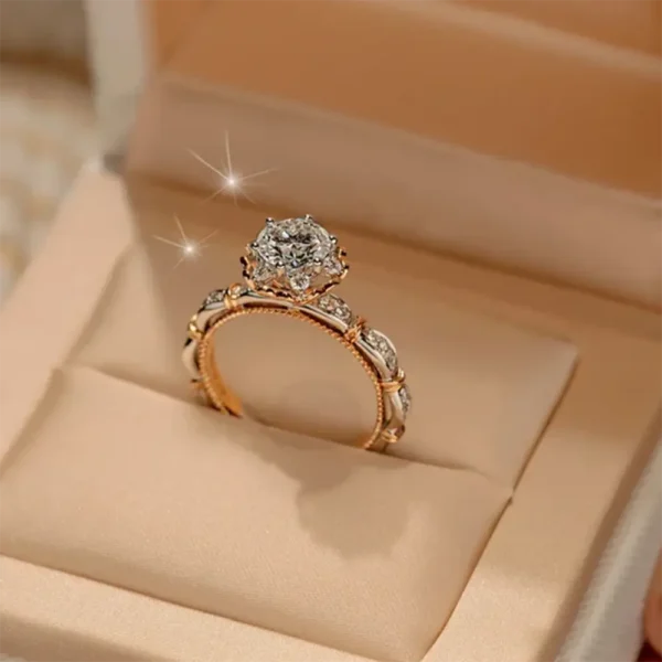 HOOMWELL™ Rose Moissanite Ring