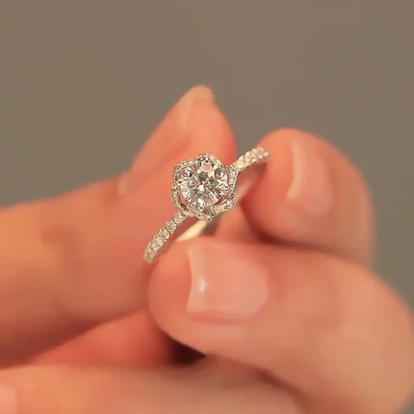 HOOMWELL™ Rose Moissanite Ring