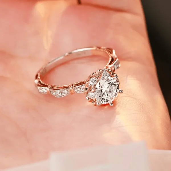 HOOMWELL™ Rose Moissanite Ring