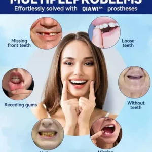 Mega Sale QIAWI™ Premium Custom Silicone Denture Set American Dental Association (ADA) certified
