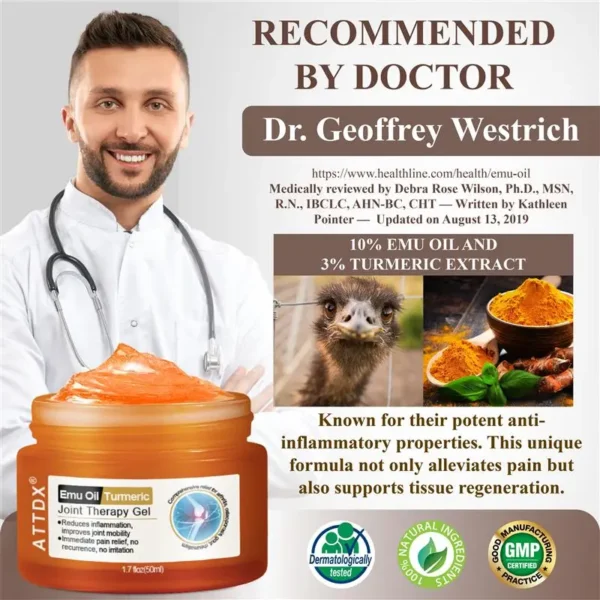 ATTDX® Emu Oil Turmeric Bone Sooth Gel